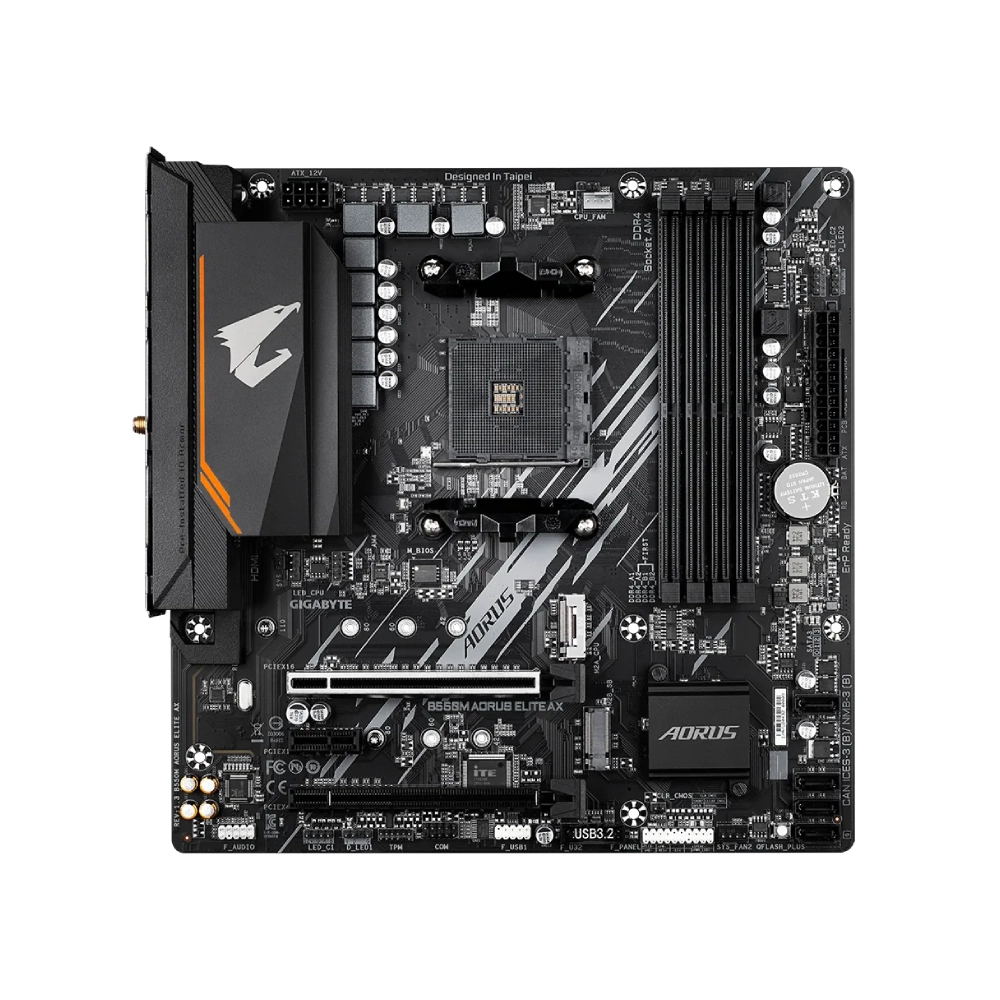 Gigabyte Motherboard B550M Aorus Elite AX WIFI DDR4 For AMD view 2